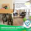 Hundegarderobe mit Kundenbewertung, die überzeugende Qualität hervorhebt.